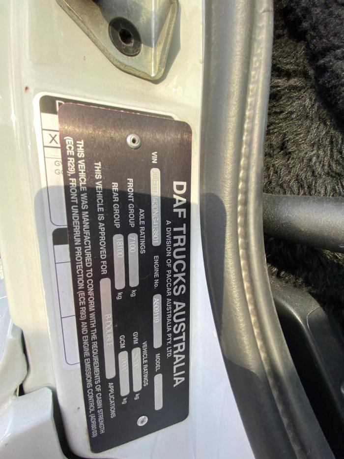 2022 DAF Cf530ftt Fuel Haul Spec