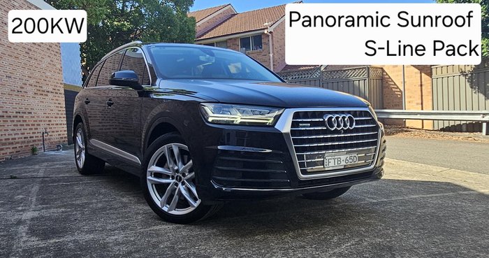 2015 Audi Q7 TDI 4M MY16 Four Wheel Drive Orca Black