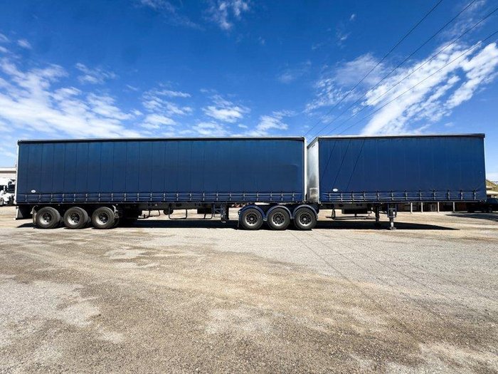 2021 Maxitrans St3 Flat Deck B-Double Curtain Side Combination