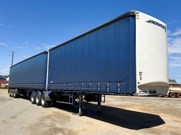 2021 Maxitrans St3 Flat Deck B-Double Curtain Side Combination