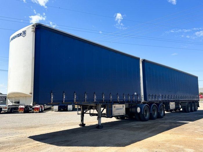 2021 Maxitrans St3 Flat Deck B-Double Curtain Side Combination