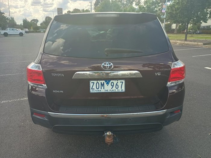 2012 Toyota Kluger KX-R GSU40R MY12 Dark Furnace