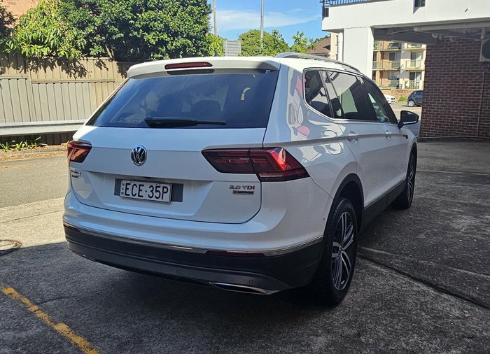 2018 Volkswagen Tiguan 140TDI Highline Allspace 5N MY18 Four Wheel Drive Pure White