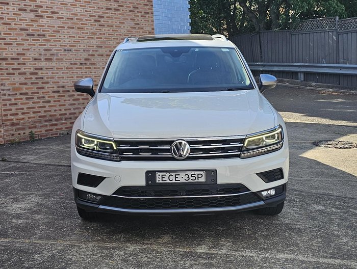 2018 Volkswagen Tiguan 140TDI Highline Allspace 5N MY18 Four Wheel Drive Pure White