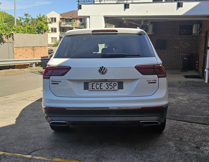 2018 Volkswagen Tiguan 140TDI Highline Allspace 5N MY18 Four Wheel Drive Pure White