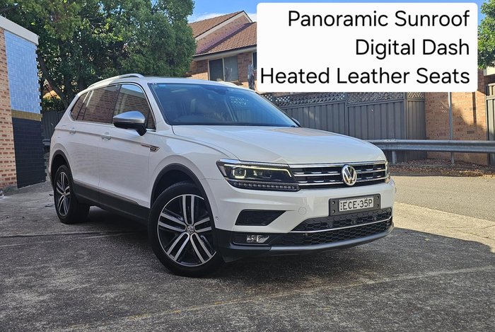 2018 Volkswagen Tiguan 140TDI Highline Allspace 5N MY18 Four Wheel Drive Pure White