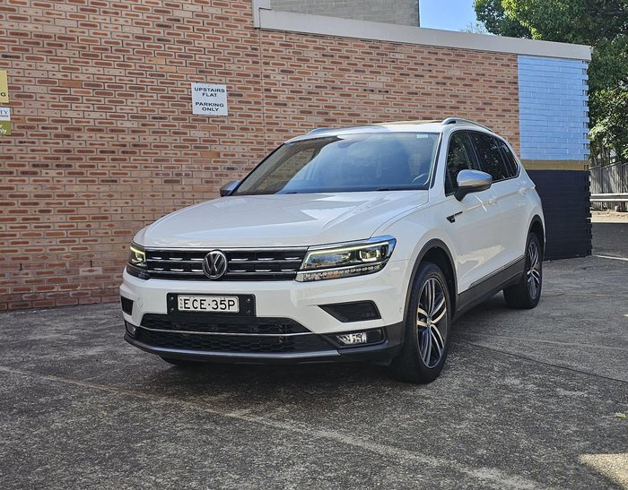 2018 Volkswagen Tiguan 140TDI Highline Allspace 5N MY18 Four Wheel Drive Pure White