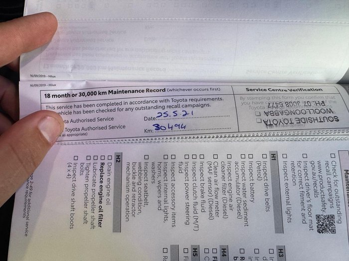 2020 Toyota Hilux Workmate Hi-Rider