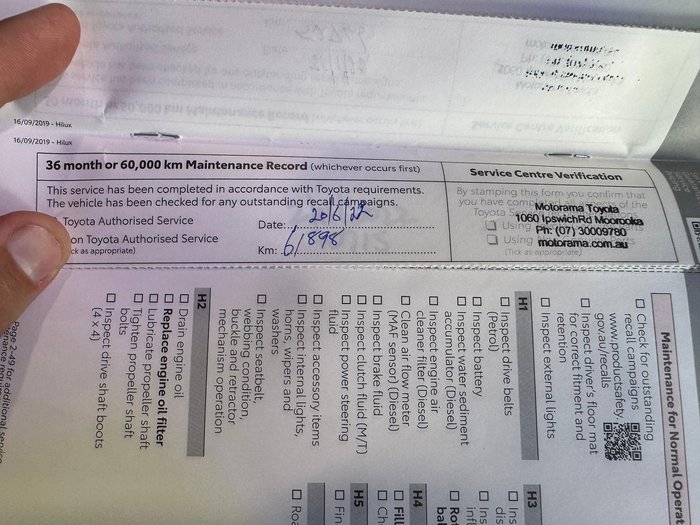 2020 Toyota Hilux Workmate Hi-Rider