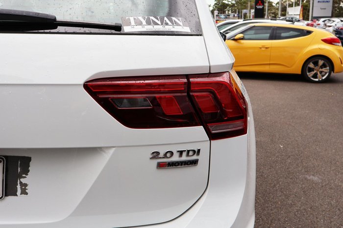 2016 Volkswagen Tiguan 110TDI Comfortline 5N MY17 Four Wheel Drive Pure White