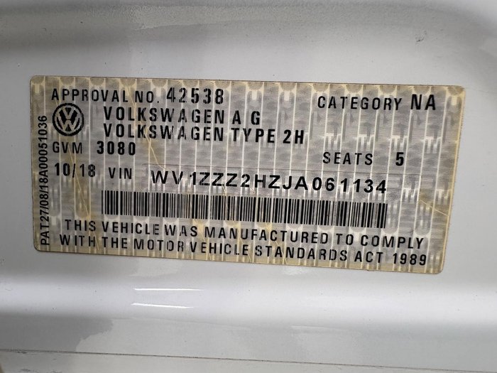 2018 Volkswagen Amarok TDI550 Sportline 2H MY19 4X4 Constant Candy White