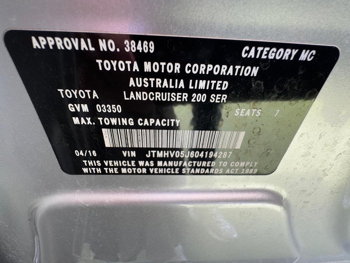 2016 Toyota Landcruiser Sahara