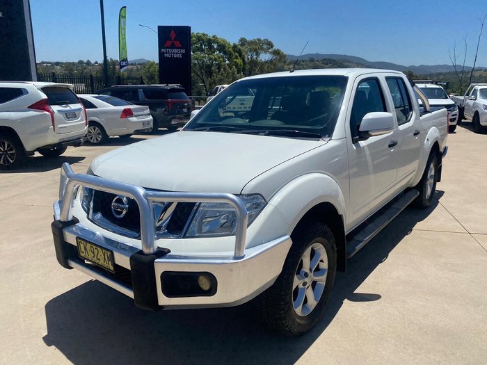 2013 Nissan Navara ST D40 Series 6 4X4 Dual Range Arctic White
