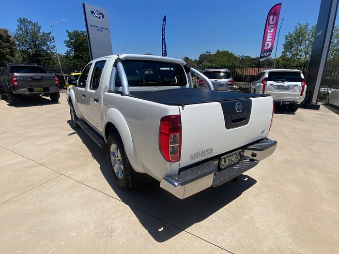 2013 Nissan Navara ST D40 Series 6 4X4 Dual Range Arctic White