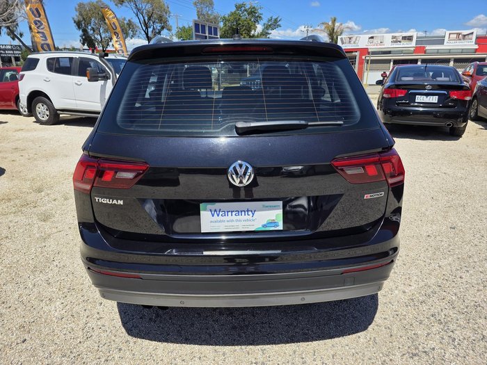 2018 Volkswagen Tiguan 132TSI Comfortline 5N MY19 Four Wheel Drive Deep Black