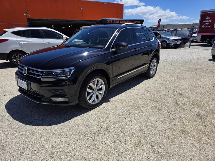 2018 Volkswagen Tiguan 132TSI Comfortline 5N MY19 Four Wheel Drive Deep Black