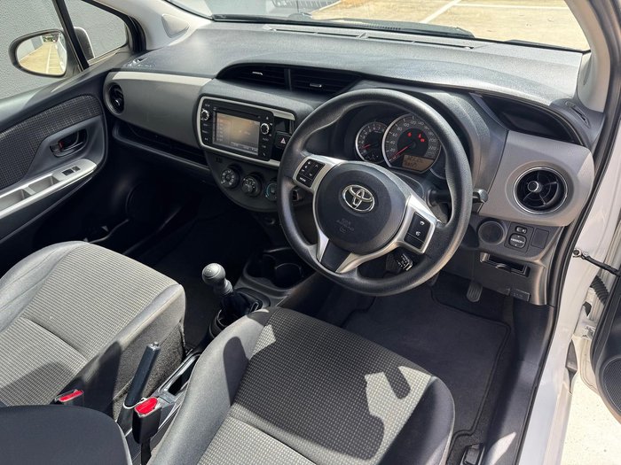 2015 Toyota Yaris Ascent NCP130R Glacier White