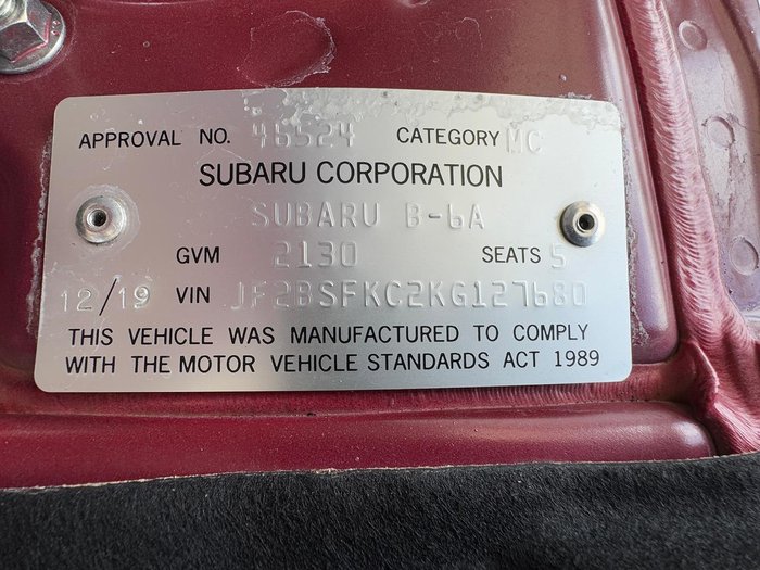 2019 Subaru Outback 3.6R