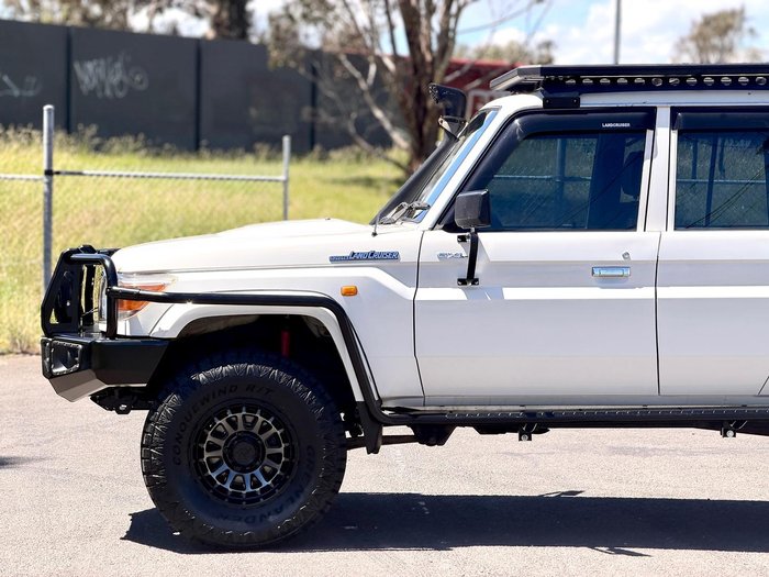 2014 Toyota Landcruiser GXL VDJ79R 4X4 Dual Range French Vanilla