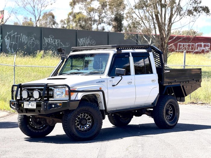 2014 Toyota Landcruiser GXL VDJ79R 4X4 Dual Range French Vanilla