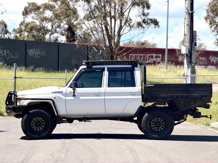 2014 Toyota Landcruiser GXL VDJ79R 4X4 Dual Range French Vanilla