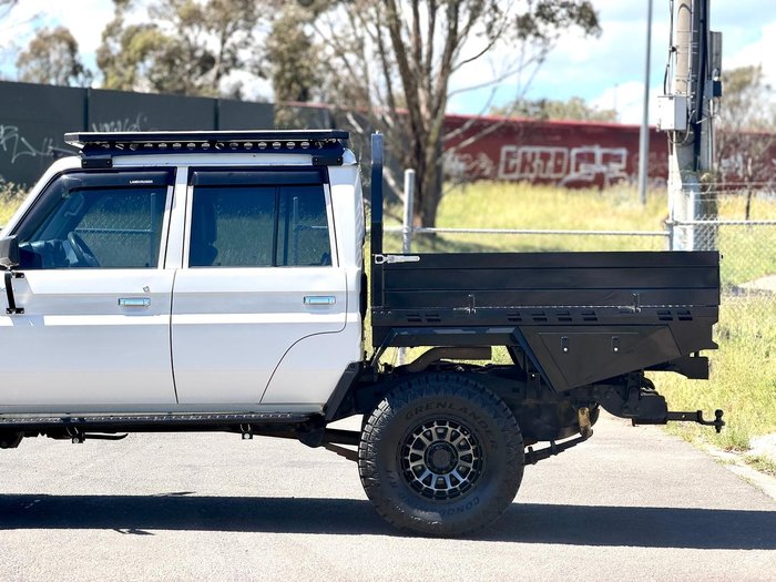 2014 Toyota Landcruiser GXL VDJ79R 4X4 Dual Range French Vanilla