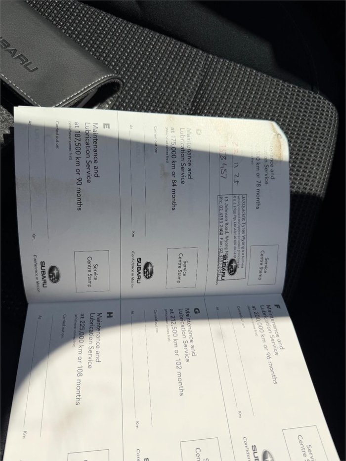 2020 SUBARU LIBERTY 2.5i AWD