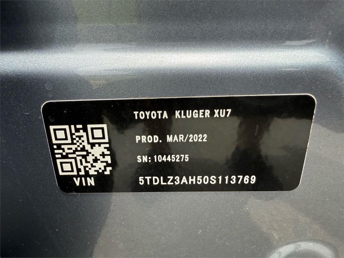 2022 Toyota Kluger GX