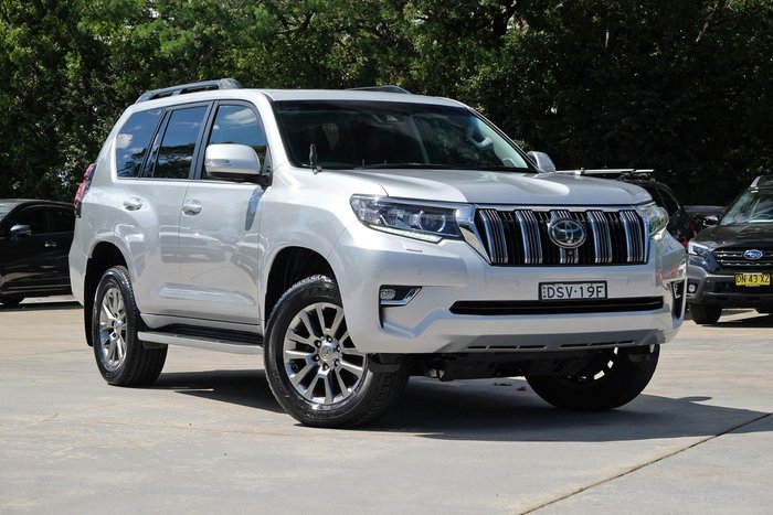 2017 Toyota Landcruiser Prado Kakadu GDJ150R 4X4 Dual Range Silver Pearl