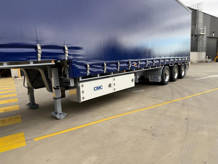 2026 CIMC 34 Pallet Drop Deck Mezz Curtainsider B Double