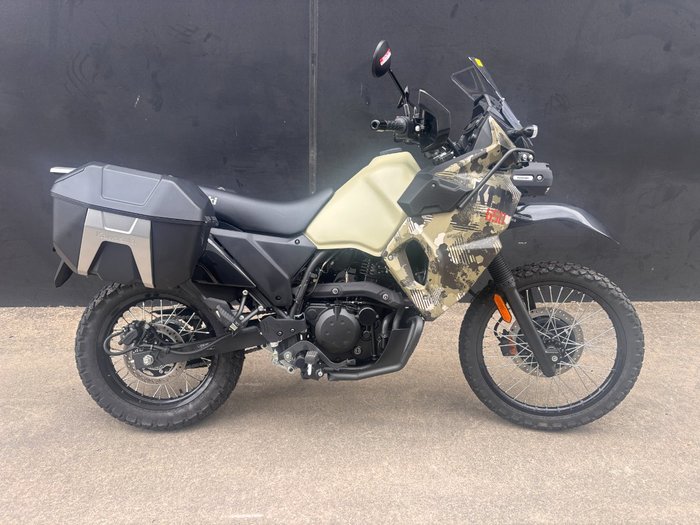 2025 Kawasaki KLR650 (KL650) ADVENTURE CYPHER CAMO GRAY