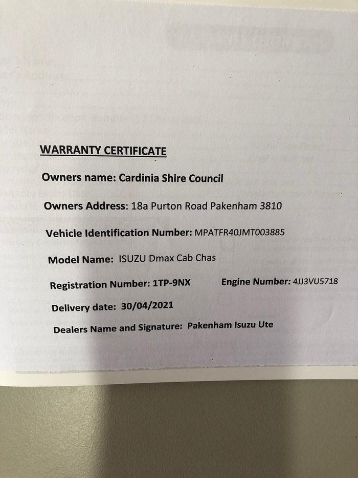 2021 Isuzu D-MAX SX High Ride MY21 4x2 Mineral White