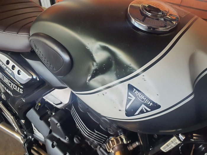 2025 Triumph Scrambler 400 X Scrambler White