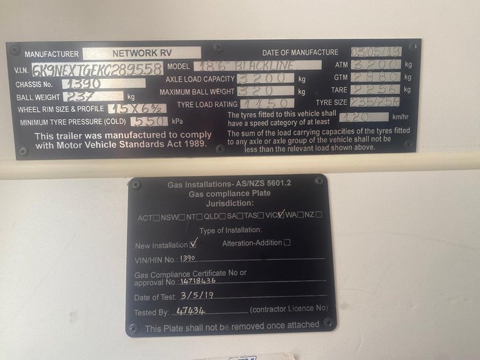 2019 Network RV Caravans Nextgen Blackline