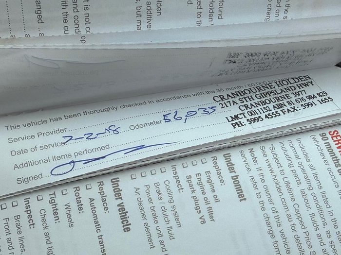 2016 Holden Commodore SV6