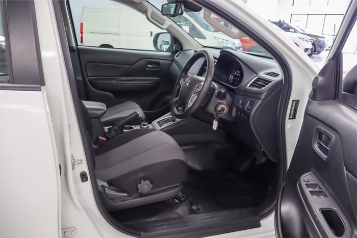 2019 Mitsubishi Triton GLX+ MR MY19 4X4 Dual Range White