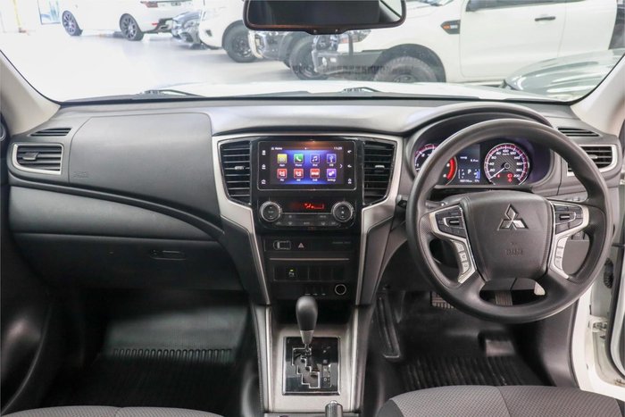 2019 Mitsubishi Triton GLX+ MR MY19 4X4 Dual Range White