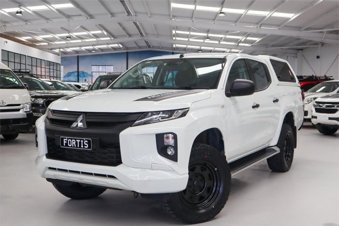 2019 Mitsubishi Triton GLX+ MR MY19 4X4 Dual Range White