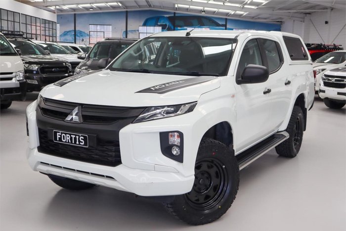 2019 Mitsubishi Triton GLX+ MR MY19 4X4 Dual Range White