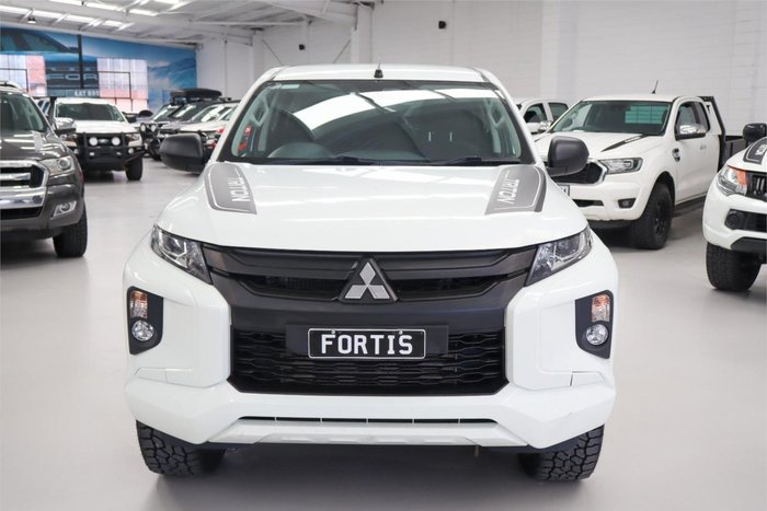 2019 Mitsubishi Triton GLX+ MR MY19 4X4 Dual Range White