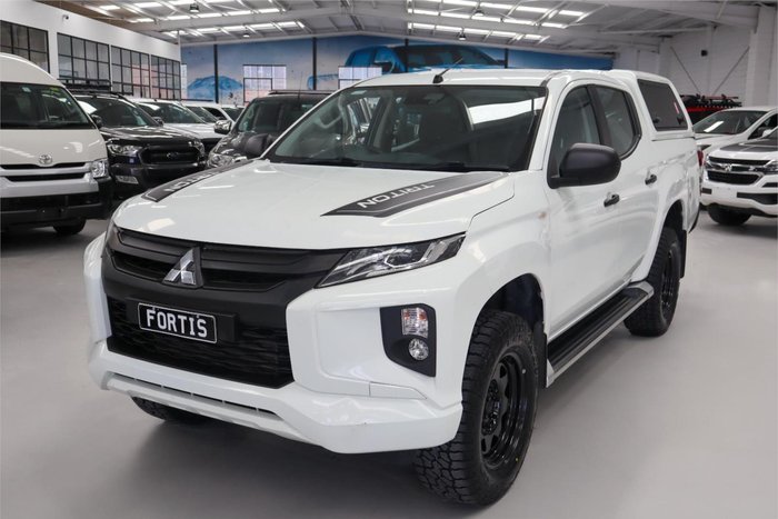 2019 Mitsubishi Triton GLX+ MR MY19 4X4 Dual Range White