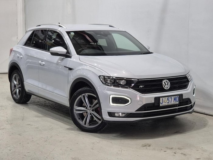 2021 Volkswagen T-Roc 140TSI Sport A11 MY22 Four Wheel Drive Pure White
