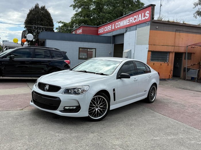 2016 Holden Commodore SV6 Black VF Series II MY16 Heron White