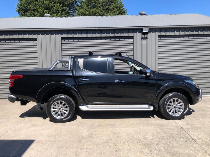 2016 Mitsubishi Triton GLS MQ MY17 4X4 Dual Range Black