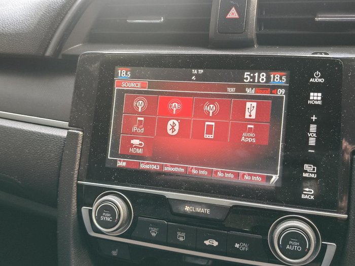 2016 Honda Civic RS 10th Gen MY16 White Orchid