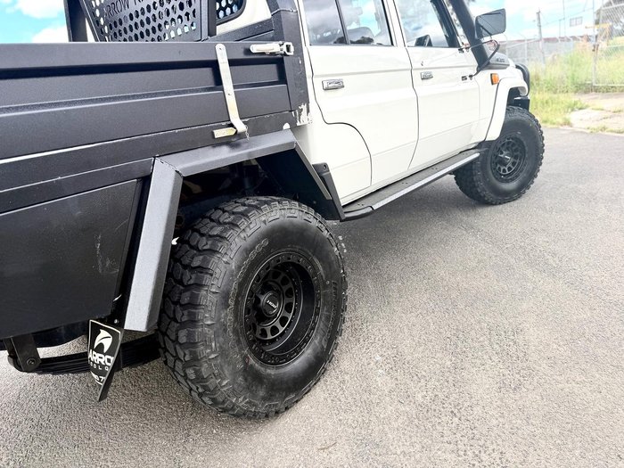 2018 Toyota Landcruiser Workmate VDJ79R 4X4 Dual Range French Vanilla