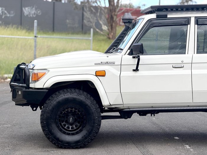 2018 Toyota Landcruiser Workmate VDJ79R 4X4 Dual Range French Vanilla