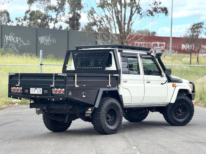 2018 Toyota Landcruiser Workmate VDJ79R 4X4 Dual Range French Vanilla