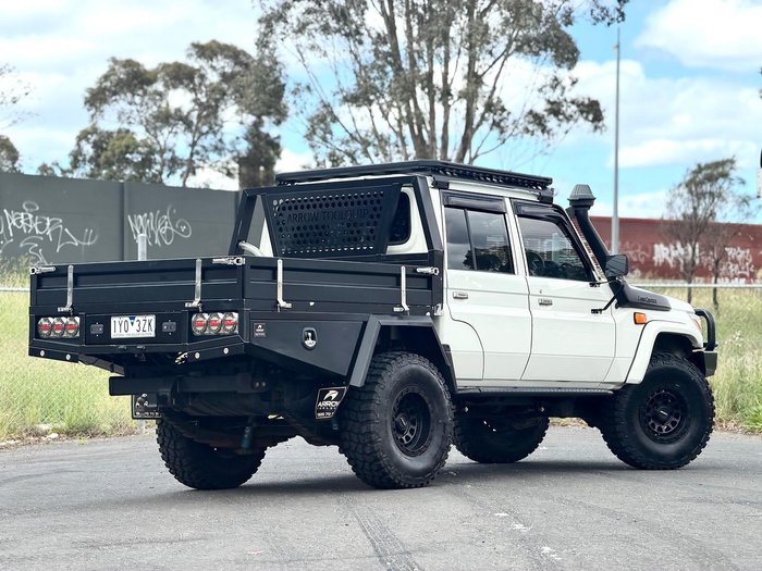 2018 Toyota Landcruiser Workmate VDJ79R 4X4 Dual Range French Vanilla