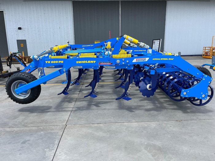 0 FARMET Triolent TX 600 PS Heavy Duty Cultivator BLUE